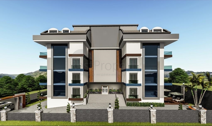 1+1 в строящемся комплексе в районе Махмутлар