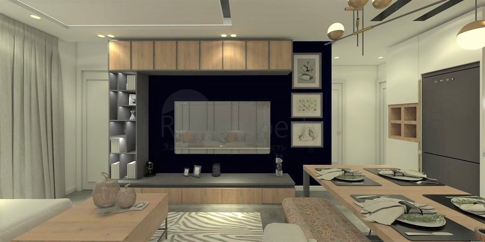 1+1 в строящемся комплексе в районе Махмутлар