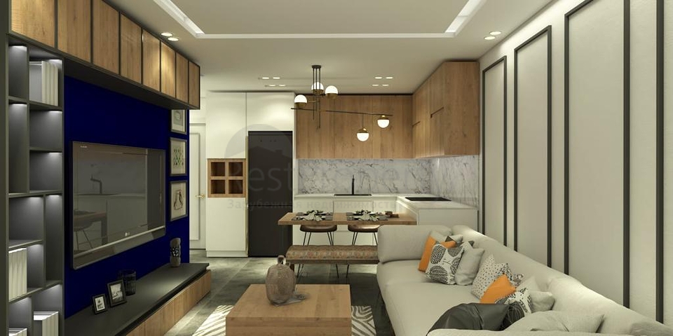 1+1 в строящемся комплексе в районе Махмутлар