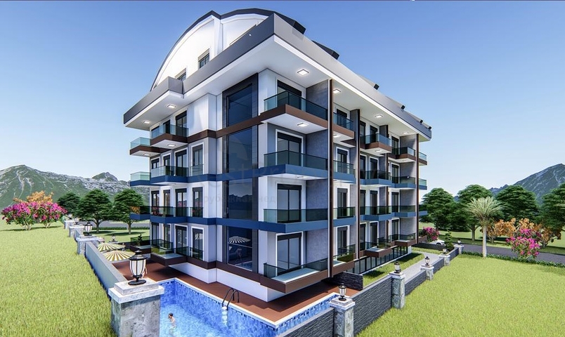 1+1 в строящемся комплексе в районе Махмутлар