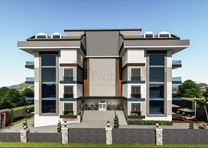 1+1 в строящемся комплексе в районе Махмутлар