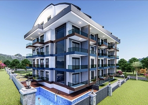 1+1 в строящемся комплексе в районе Махмутлар