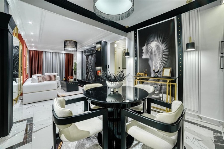 Пентхаус 3+1 с видом на море в центре Алании