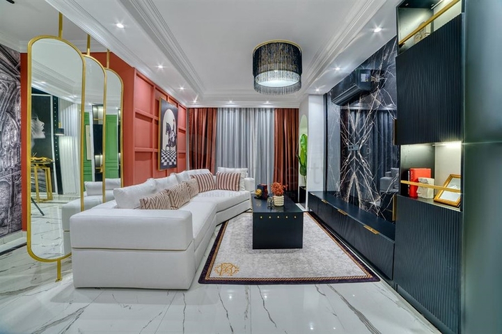 Пентхаус 3+1 с видом на море в центре Алании