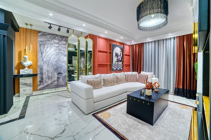 Пентхаус 3+1 с видом на море в центре Алании