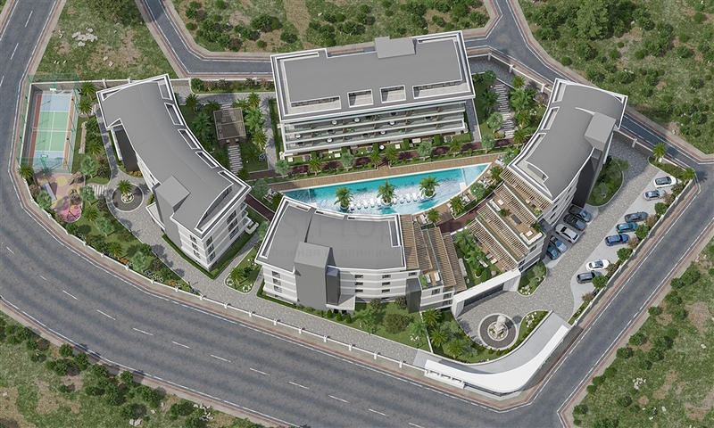 Жилой комплекс с инфраструктурой в районе Оба