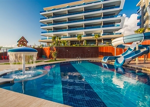 Пентхаус 3+1 со своим бассейном на крыше в районе Каргыджак