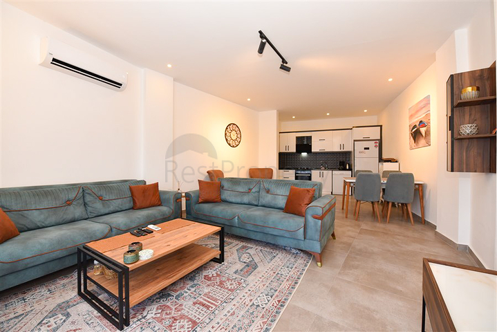 Меблированная квартира планировкой 1+1 в районе Каргыджак