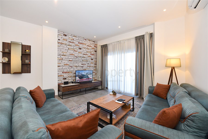 Меблированная квартира планировкой 1+1 в районе Каргыджак