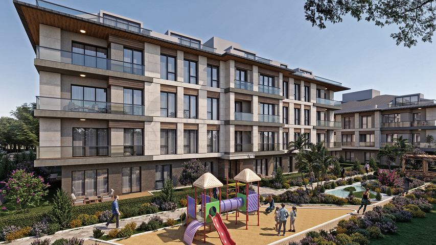 Инвестиционный проект на стадии строительства в районе Бейликдюзю 