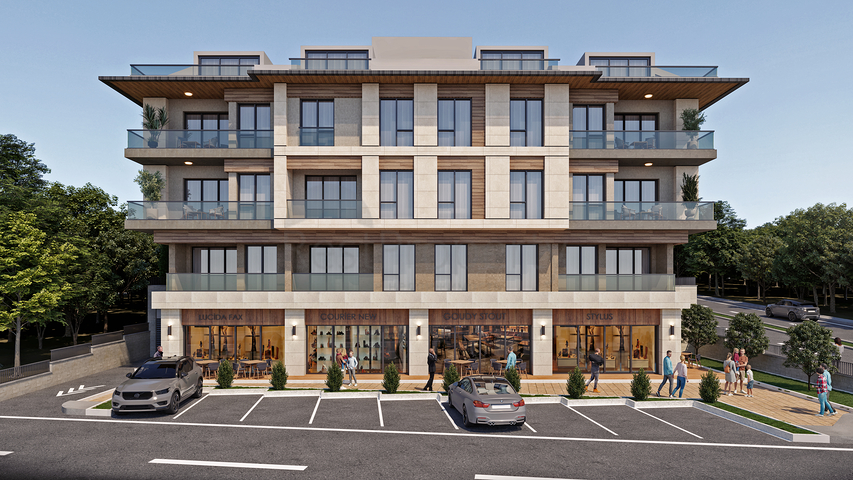 Инвестиционный проект на стадии строительства в районе Бейликдюзю 