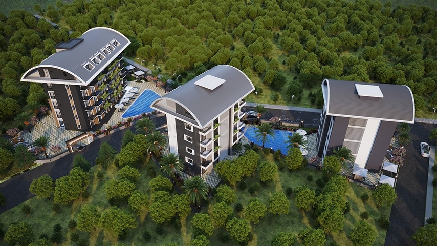 Новый жилой комплекс в районе Оба