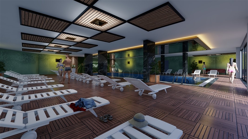 Квартира 2+1 в строящемся комплексе в районе Окурджалар