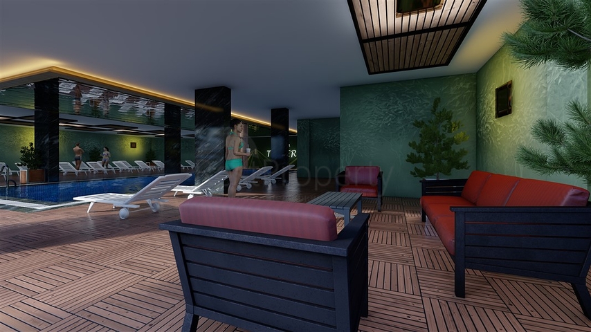 Квартира 2+1 в строящемся комплексе в районе Окурджалар