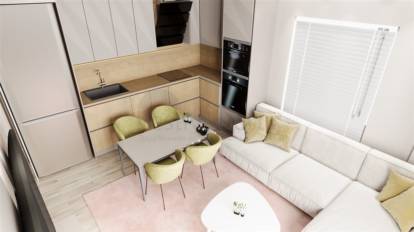 Квартира 2+1 в строящемся комплексе в районе Окурджалар