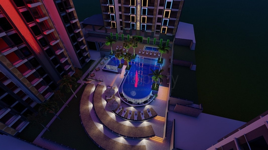 Квартира 2+1 в строящемся комплексе в районе Окурджалар