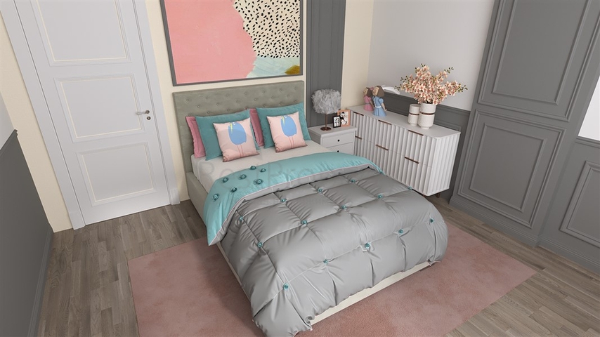 Квартира 2+1 в строящемся комплексе в районе Окурджалар