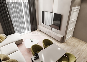 Квартира 2+1 в строящемся комплексе в районе Окурджалар