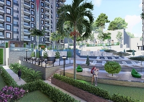 Квартира 2+1 в строящемся комплексе в районе Окурджалар