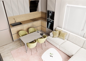 Квартира 2+1 в строящемся комплексе в районе Окурджалар