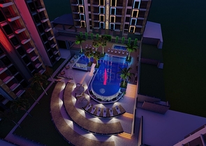 Квартира 2+1 в строящемся комплексе в районе Окурджалар