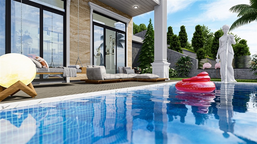 Вилла премиум класса в районе Тепе