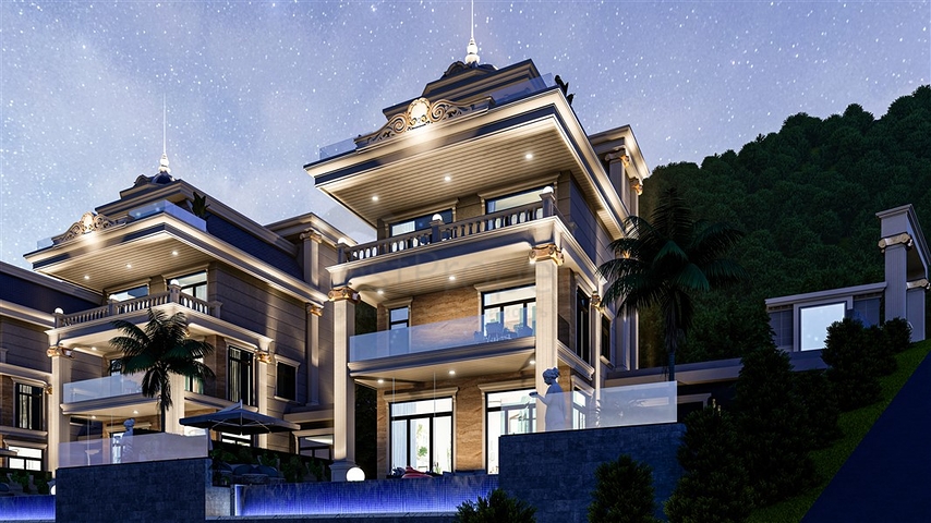 Вилла премиум класса в районе Тепе