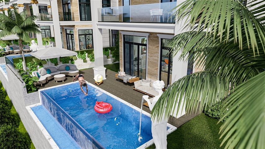 Вилла премиум класса в районе Тепе