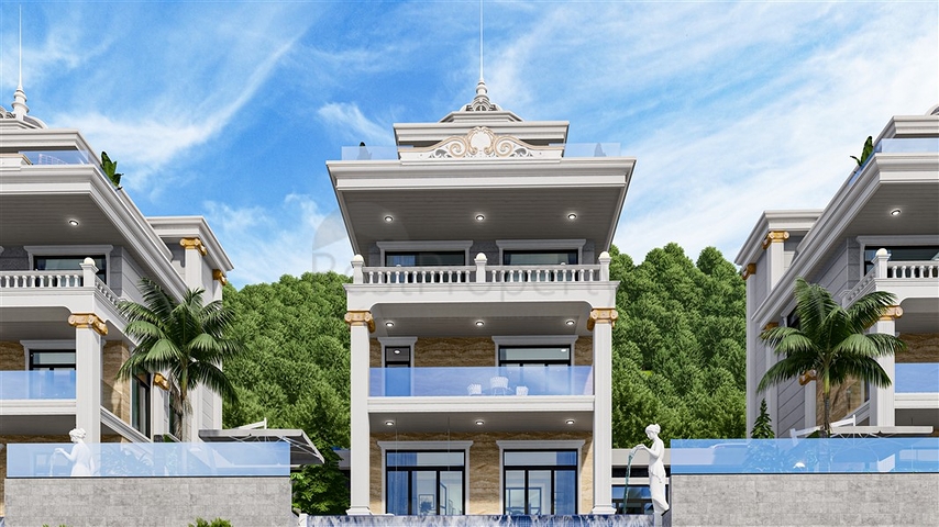 Вилла премиум класса в районе Тепе