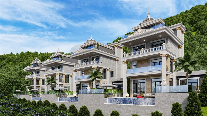 Вилла премиум класса в районе Тепе