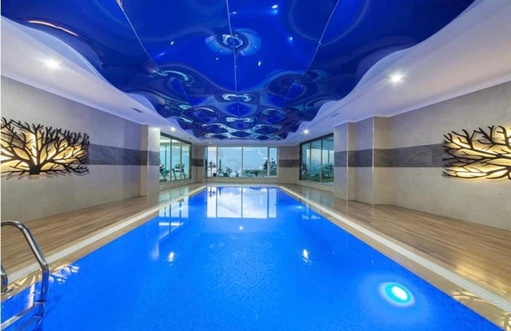 Меблированная квартира 1+1 с красивым видом на море в районе Каргыджак