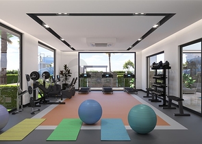 Квартира планировкой 1+1 в новом строящимся современном комплексе в Махмутлар