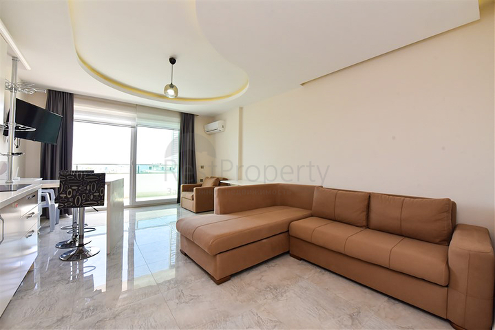 Квартира – студия в аренду, в районе Махмутлар