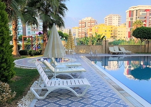 Квартира – студия в аренду, в районе Махмутлар