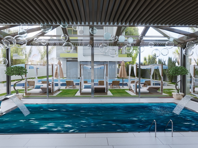 Квартира 1+1 в комплексе в комплексе прмиум класса в районе Махмутлар