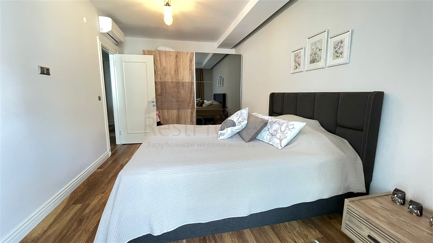 Квартира 1+1 с видом на море в европейском районе Кестель