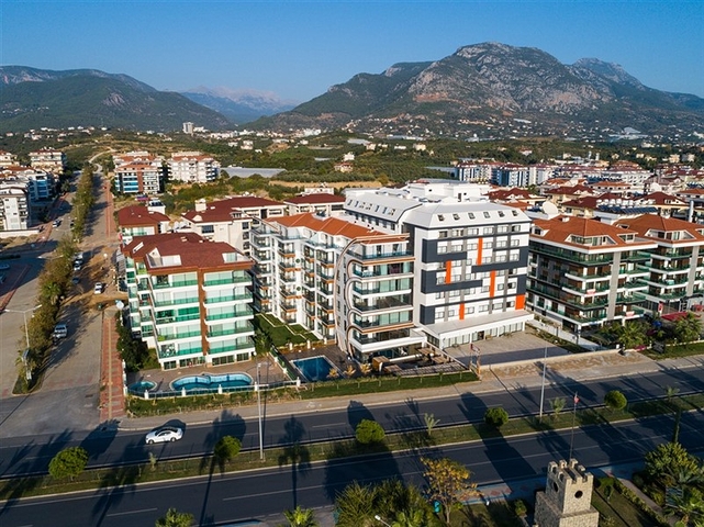 Квартира 1+1 с видом на море в европейском районе Кестель