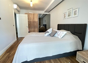 Квартира 1+1 с видом на море в европейском районе Кестель