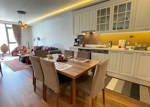 Квартира 1+1 с видом на море в европейском районе Кестель