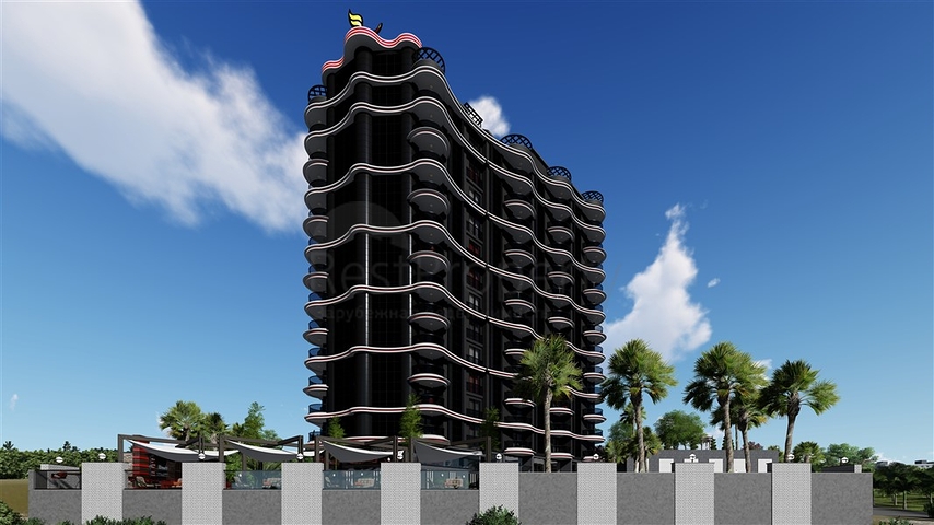 Просторные апартаменты 1+1 в районе Махмутлар