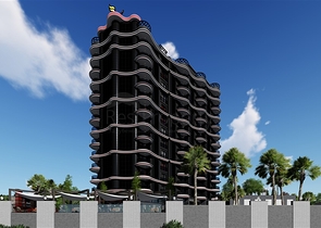 Просторные апартаменты 1+1 в районе Махмутлар