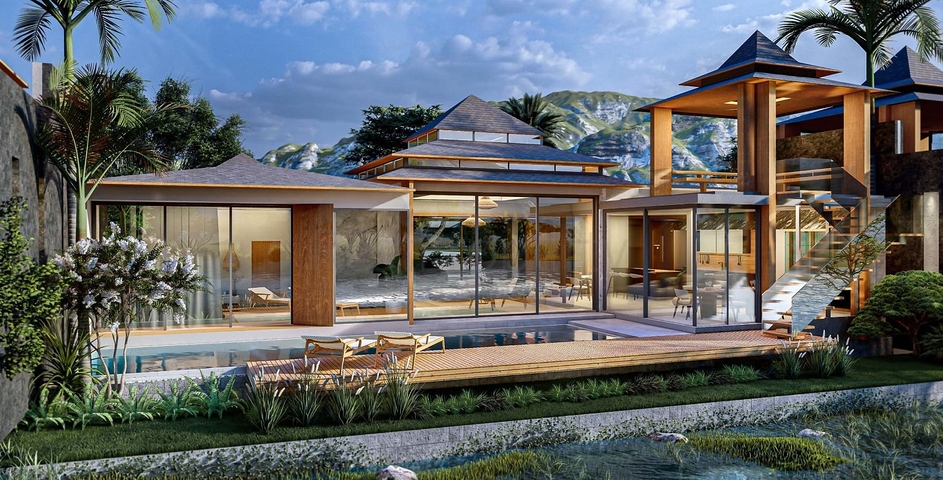 Виллы на этапе строительства рядом с Банг Тао