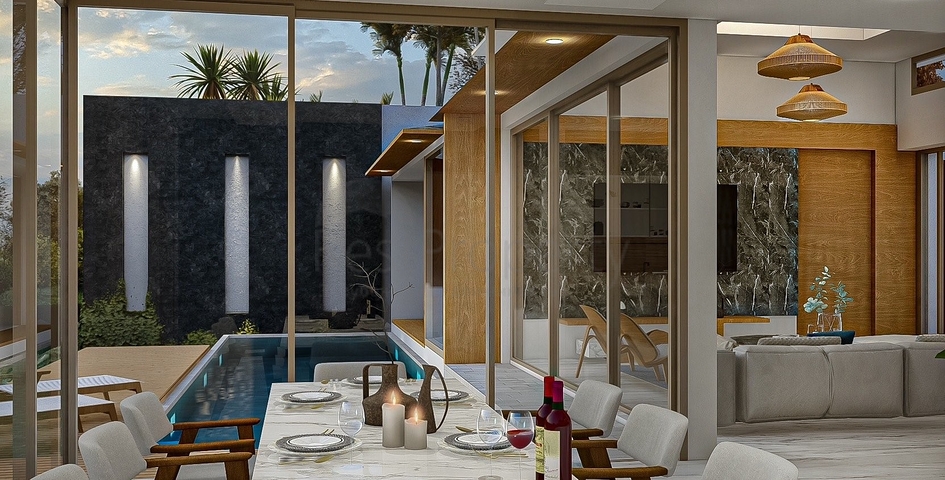 Виллы на этапе строительства рядом с Банг Тао