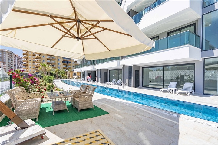 Меблированная квартира 1+1 в новом комплексе в районе Каргыджак