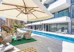 Меблированная квартира 1+1 в новом комплексе в районе Каргыджак