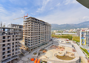 Уютная квартира 1+1 в популярном жилом комплексе в районе Махмутлар