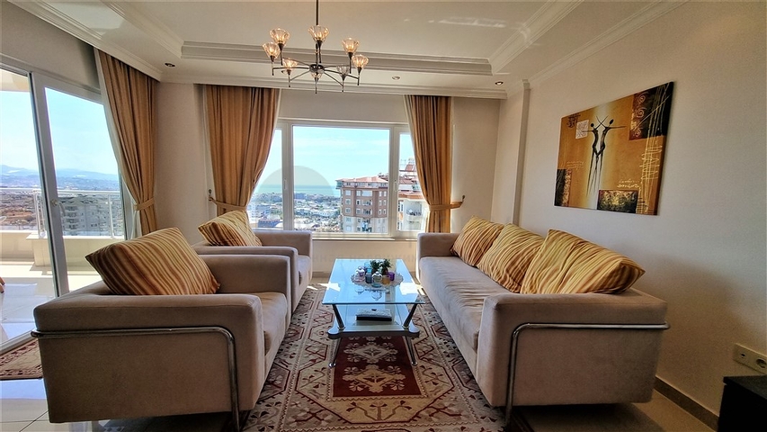 Пентхаус 4+1 в районе Джикджилли с видовыми характеристиками на море