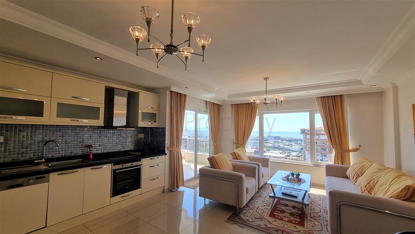 Пентхаус 4+1 в районе Джикджилли с видовыми характеристиками на море