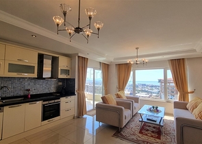 Пентхаус 4+1 в районе Джикджилли с видовыми характеристиками на море