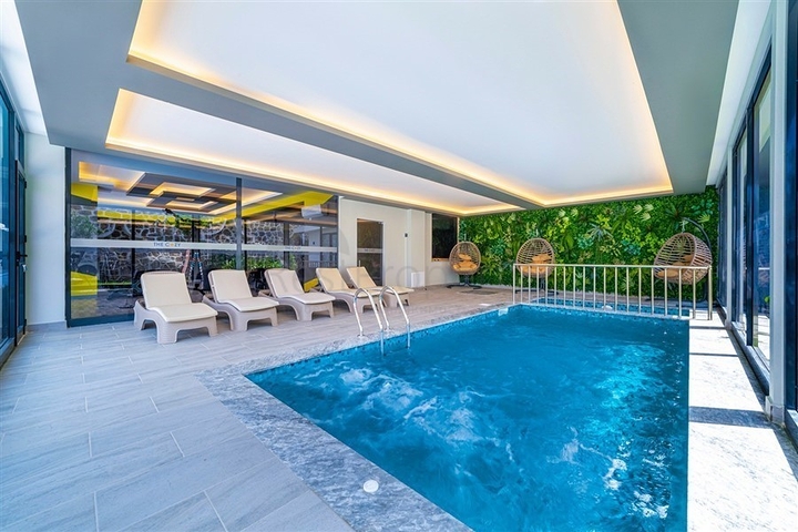 Квартира 2+1 с видом на море в Махмутларе